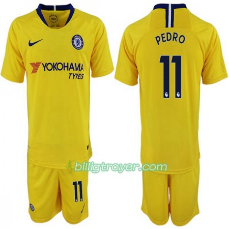 Billige Fotballdrakter Chelsea Pedro 11 Barn Bortedraktsett 2018/19 Kortermet